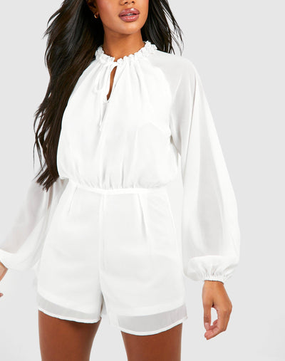 RUFFLE WOMEN'S ROMPER