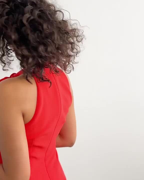 Bow-Neck Halter Women Dress