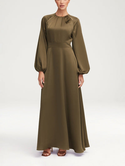 Modest / Muslim Baloon Sleeves in Satin For Women