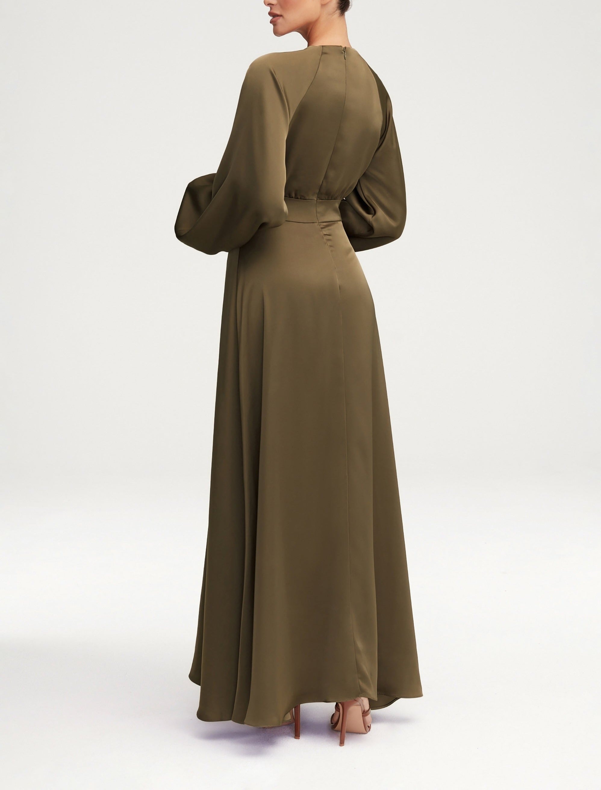 Modest / Muslim Baloon Sleeves in Satin For Women