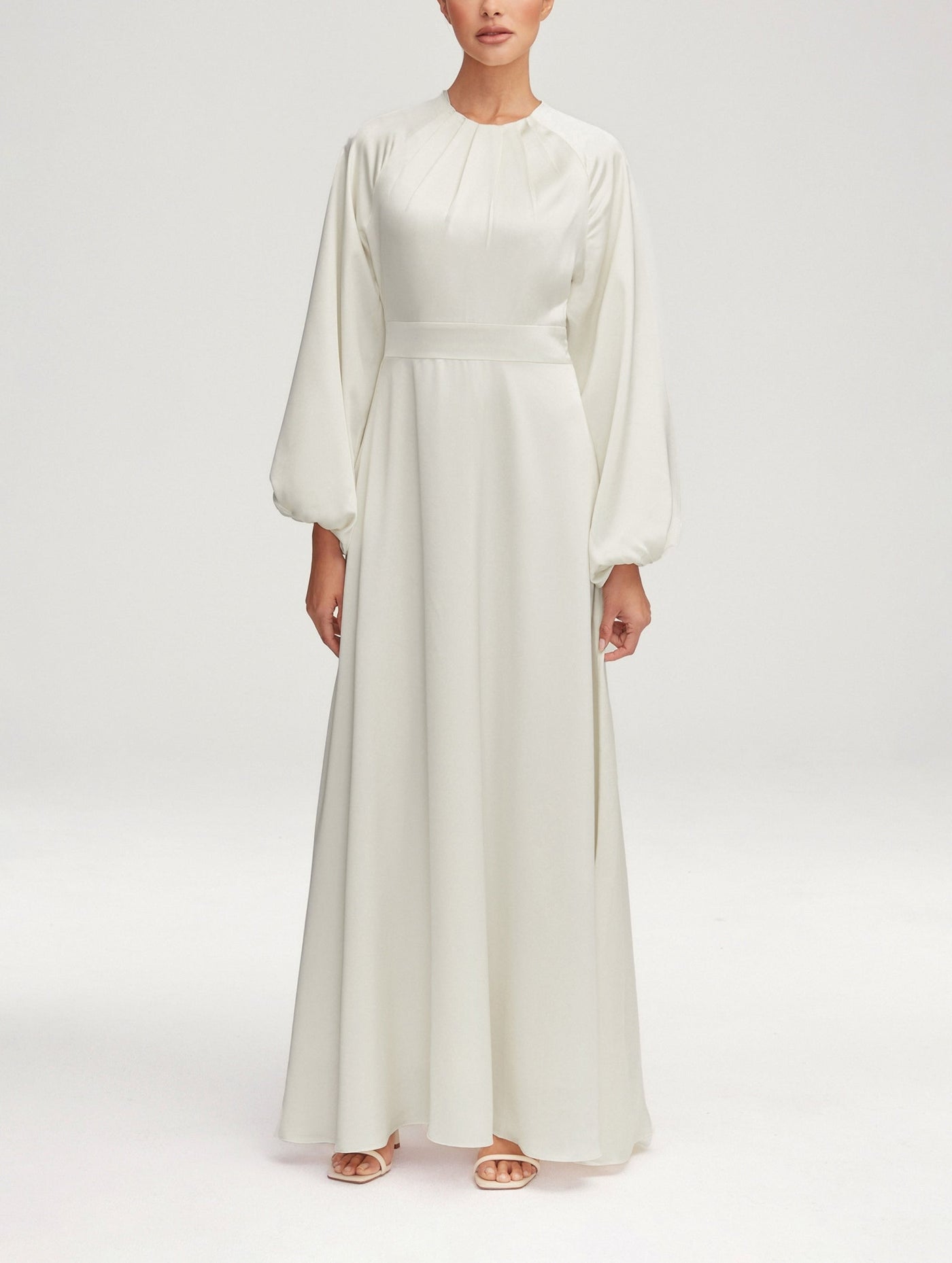 Modest / Muslim Baloon Sleeves in Satin For Women