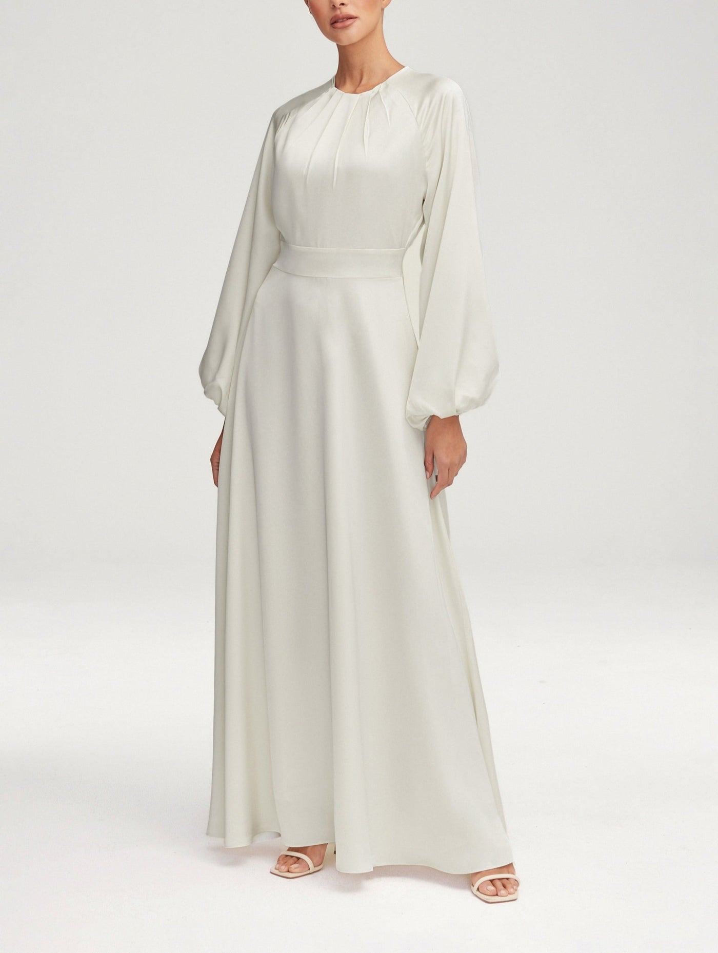 Modest / Muslim Baloon Sleeves in Satin For Women