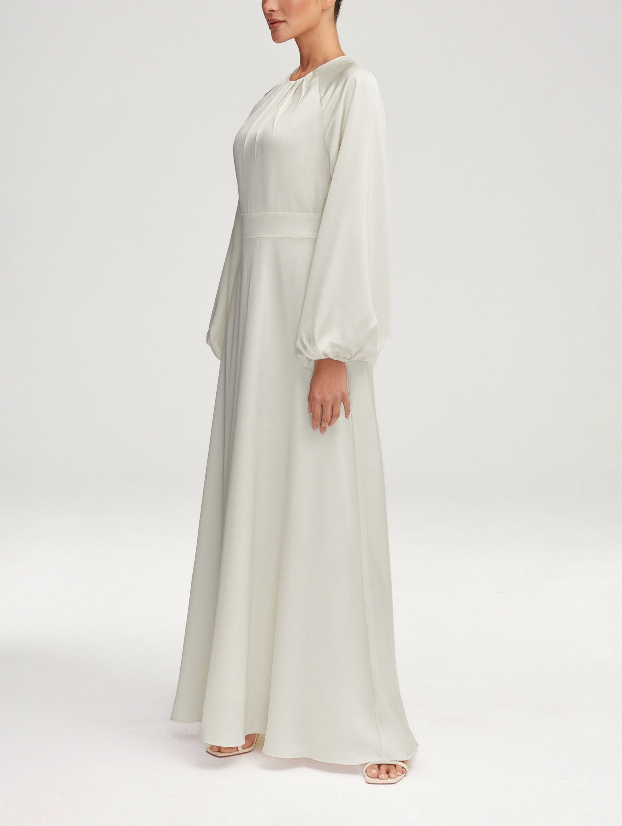 Modest / Muslim Baloon Sleeves in Satin For Women