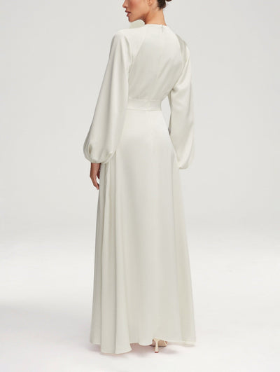 Modest / Muslim Baloon Sleeves in Satin For Women