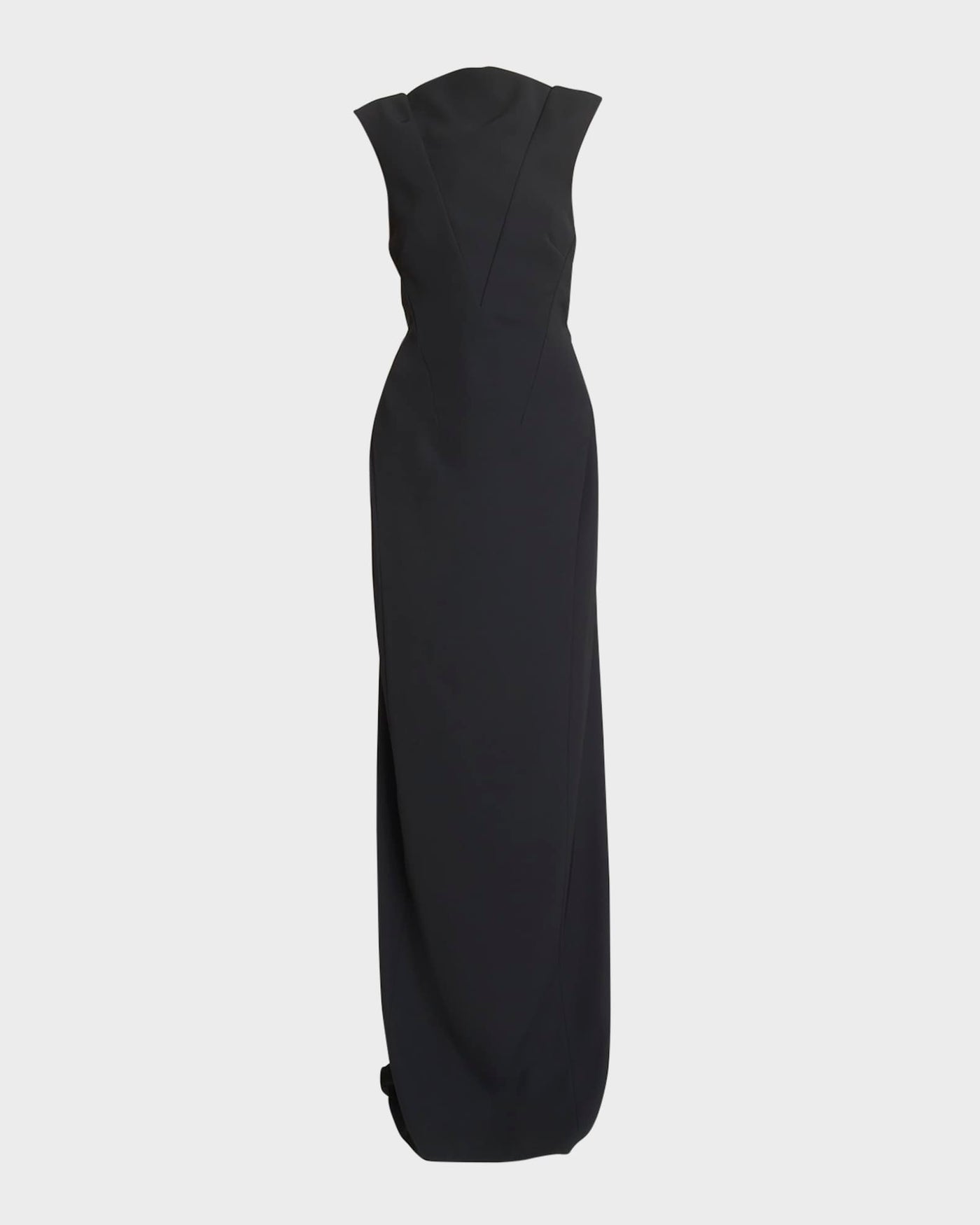 High-Neck Backless Column Gown For Women