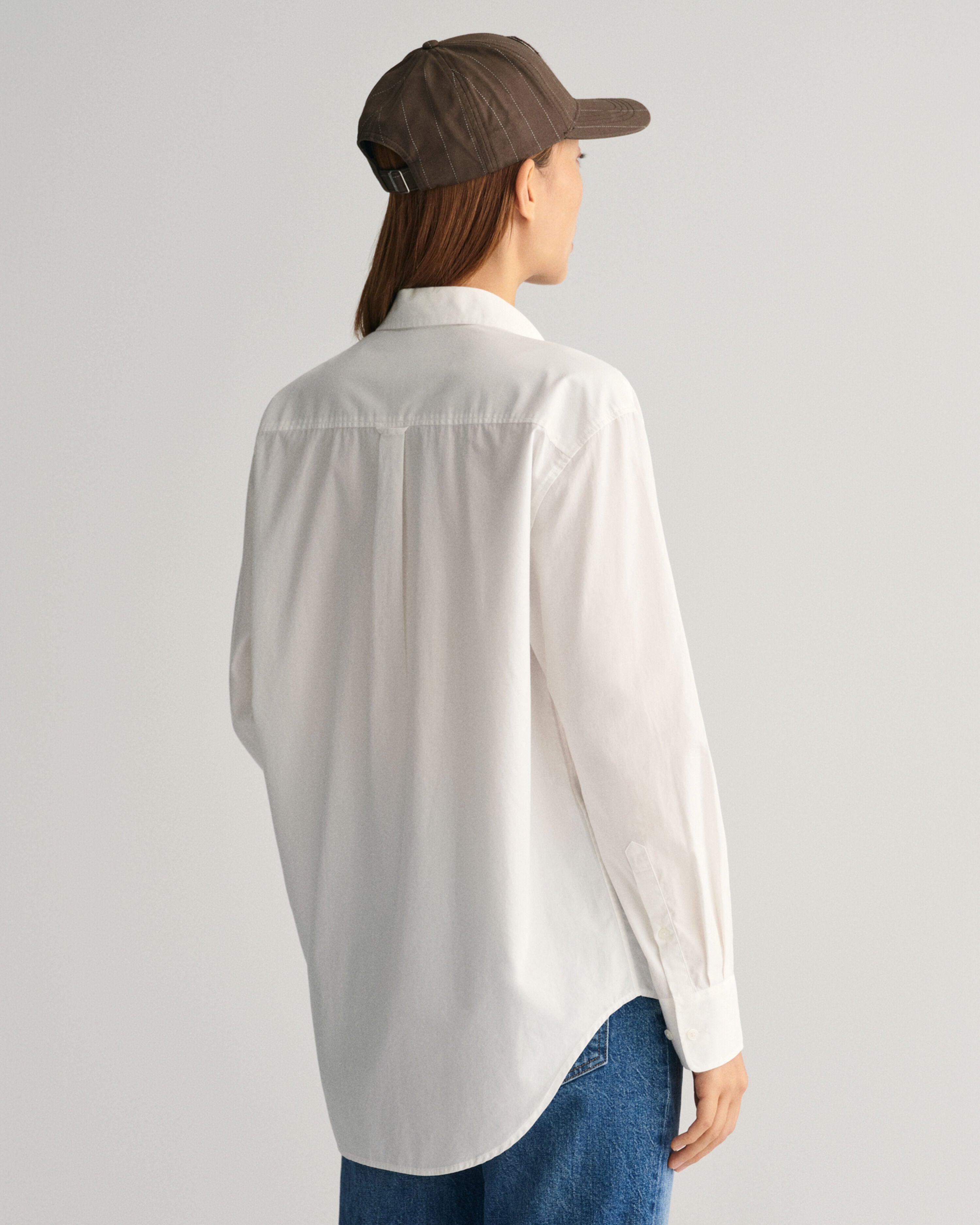 Relaxed Fit Poplin Shirt For Women