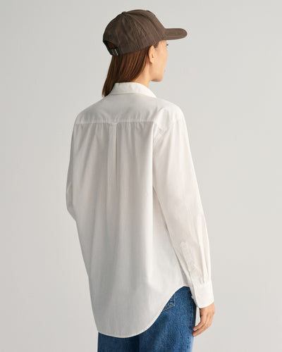 Relaxed Fit Poplin Shirt For Women