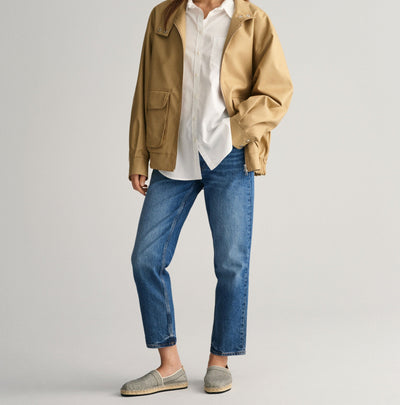 Relaxed Fit Poplin Shirt For Women